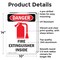 Signmission Fire Extinguisher Inside Danger Sign, Aluminum, 10in W x 14in L, 2PK OS-2PACK-DS-A-1014-V-2381 - alternate 2